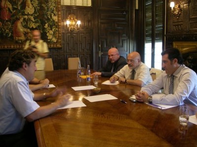 Puigcerc&oacute;s trasllada a la patronal Foment del Treball la necessitat d'un gran pacte nacional d'infraestructures